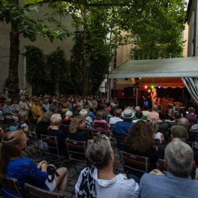 Sam Newbould Quintet beim 34. Internationalen Augsburger Jazzsommer (Foto: Herbert Heim)