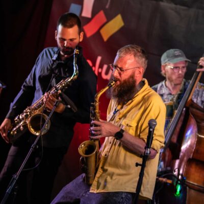 Sam Newbould Quintet beim 34. Internationalen Augsburger Jazzsommer (Foto: Herbert Heim)