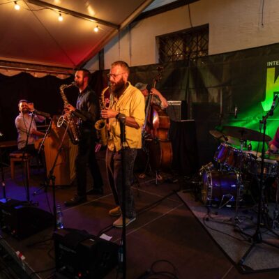 Sam Newbould Quintet beim 34. Internationalen Augsburger Jazzsommer (Foto: Herbert Heim)