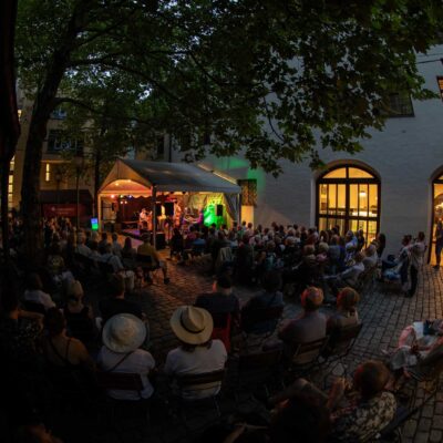 Sam Newbould Quintet beim 34. Internationalen Augsburger Jazzsommer (Foto: Herbert Heim)