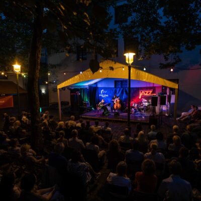 Olivier Le Goas Trio beim 34. Internationalen Augsburger Jazzsommer (Foto: Herbert Heim)